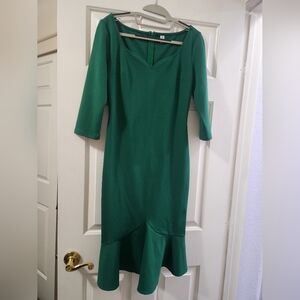 VfEmage Green Midi Dress